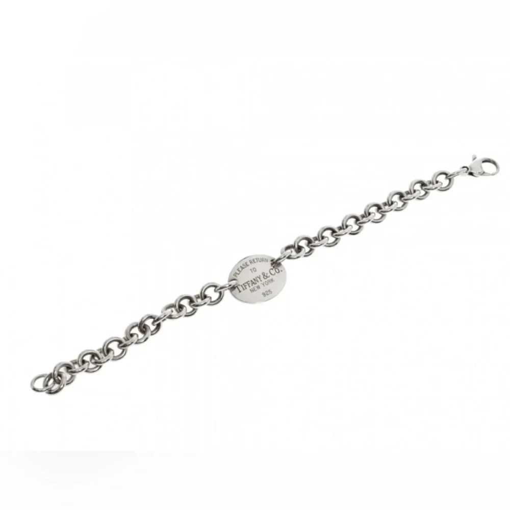 Tiffany & Co. Return to Tiffany Oval Tag Bracelet – 7” Sterling Silver - Picture 6 of 7